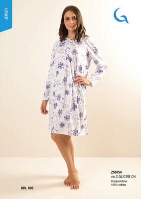 CAMICIA NOTTE M/L DONNA Z50054 Tellini S.R.L. Velkoobchodní oblečení